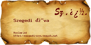 Szegedi Éva névjegykártya